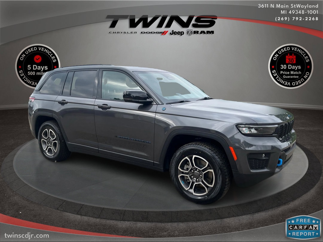 Used 2022 Jeep Grand Cherokee Trailhawk 4xe with VIN 1C4RJYC6XN8716545 for sale in Wayland, MI
