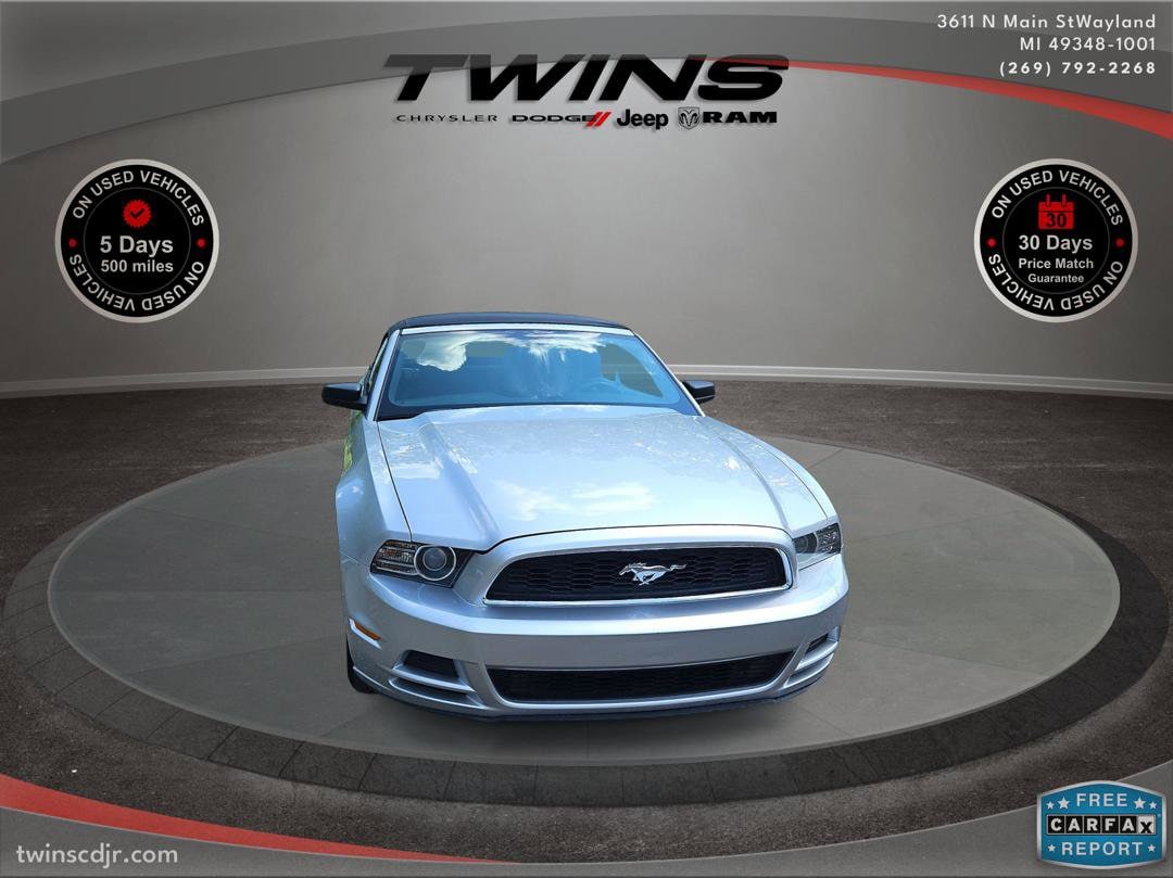 Used 2013 Ford Mustang V6 with VIN 1ZVBP8EM8D5209815 for sale in Wayland, MI