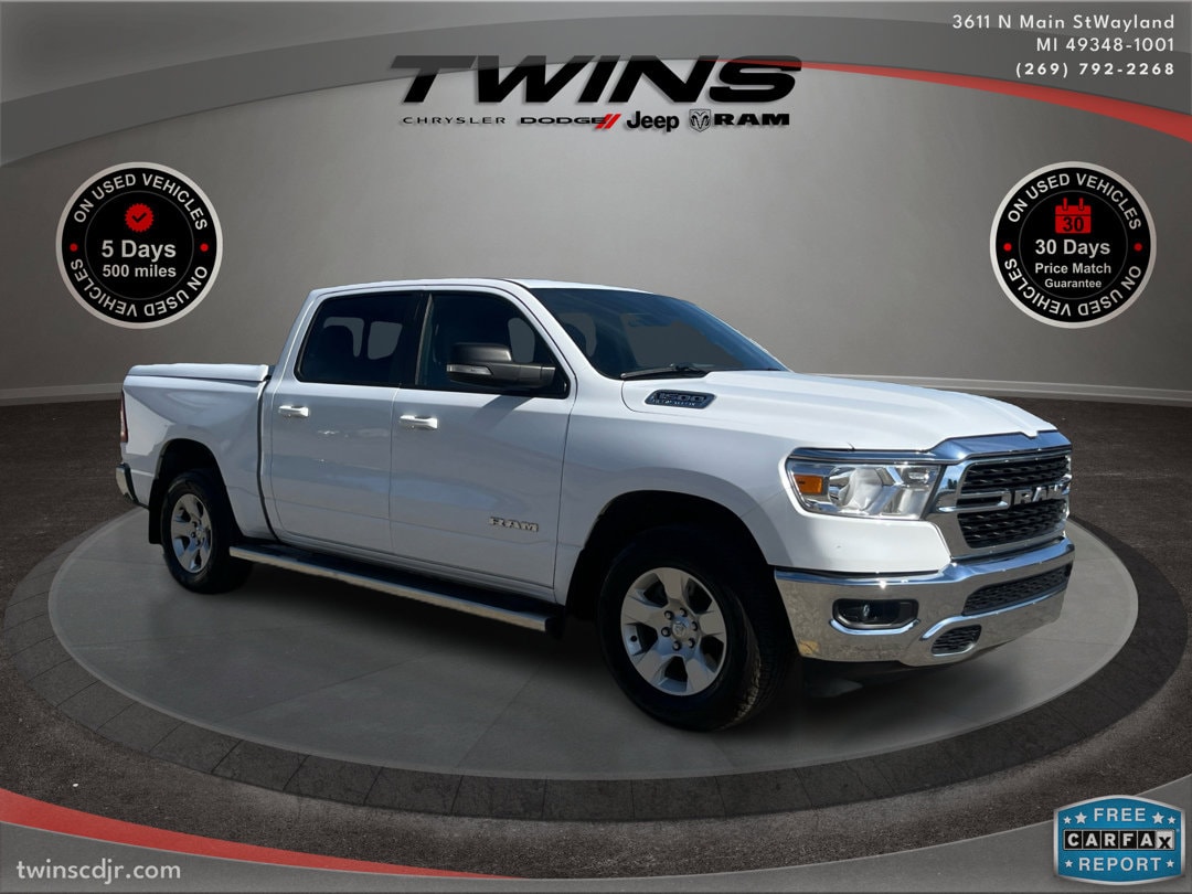Used 2022 RAM Ram 1500 Pickup Big Horn/Lone Star with VIN 1C6RREFT8NN388009 for sale in Wayland, MI