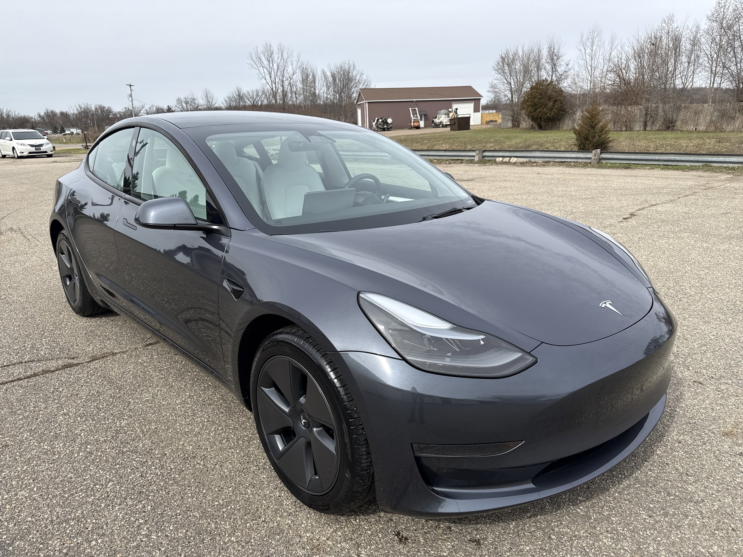 Used 2023 Tesla Model 3 Base with VIN 5YJ3E1EA5PF673593 for sale in Wayland, MI