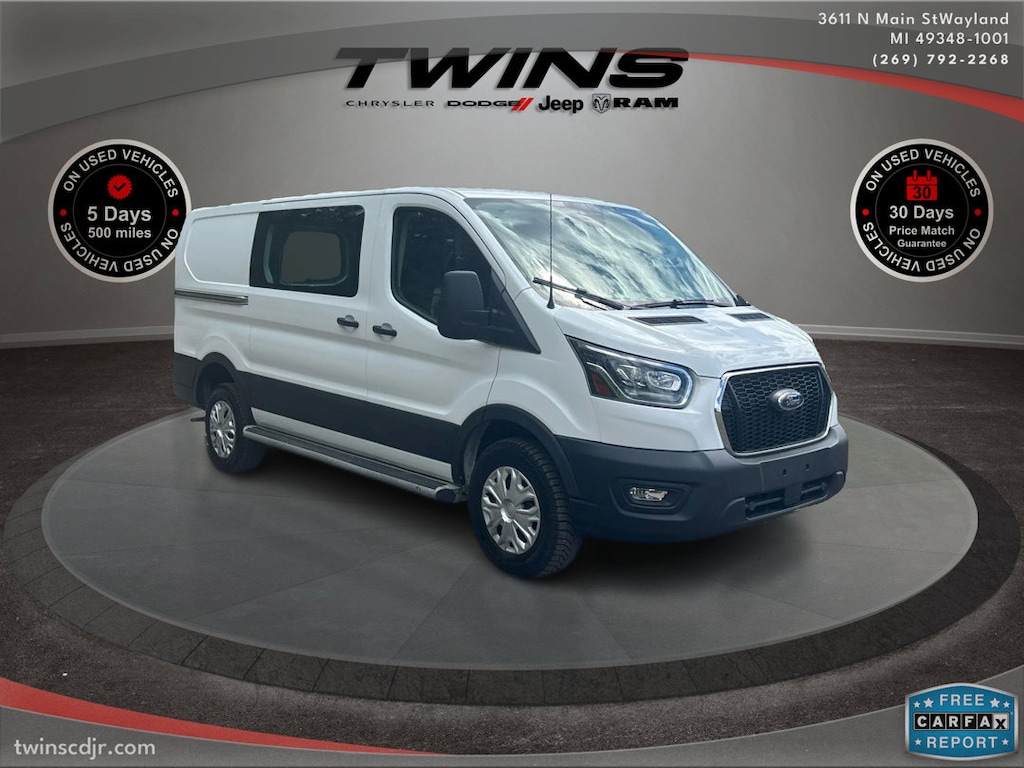 Used 2023 Ford Transit Cargo Van T250 T-250 130 Low Rf 9070 GVWR RWD