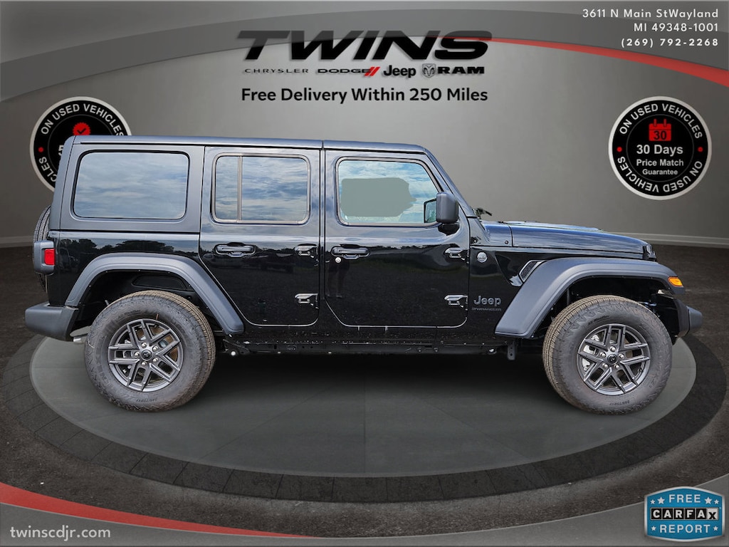 New 2024 Jeep Wrangler 4-DOOR SPORT S Sport Utility