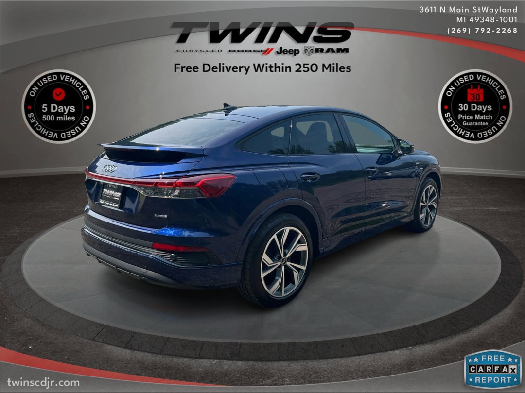 Used 2025 Audi Q4 Sportback e-tron Premium Plus with VIN WA13UBFZXSP020943 for sale in Wayland, MI