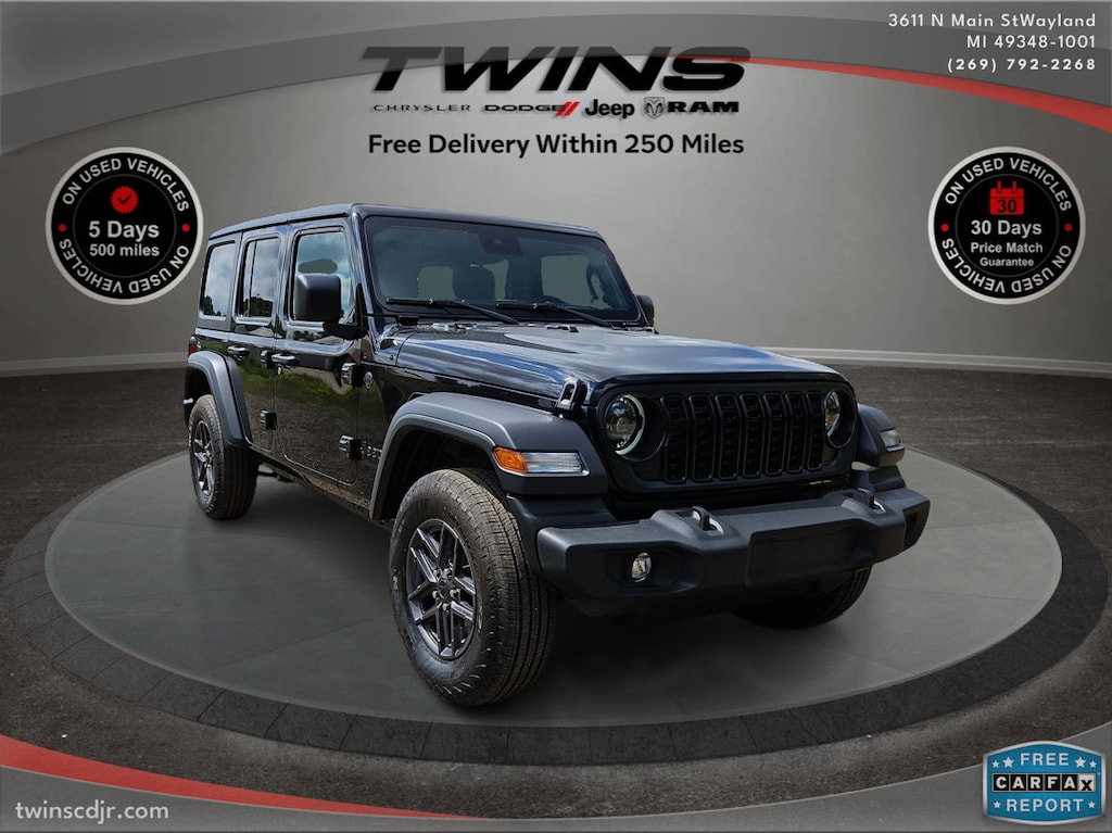 New 2024 Jeep Wrangler 4-DOOR SPORT S Sport Utility
