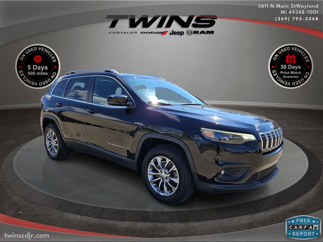 Used 2019 Jeep Cherokee Latitude Plus with VIN 1C4PJMLBXKD352448 for sale in Wayland, MI