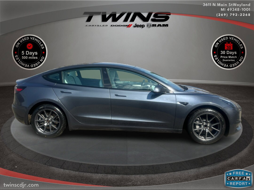 Used 2023 Tesla Model 3 Base with VIN 5YJ3E1EA5PF502830 for sale in Wayland, MI
