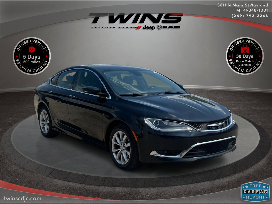 Used 2015 Chrysler 200 C with VIN 1C3CCCCB4FN547257 for sale in Wayland, MI