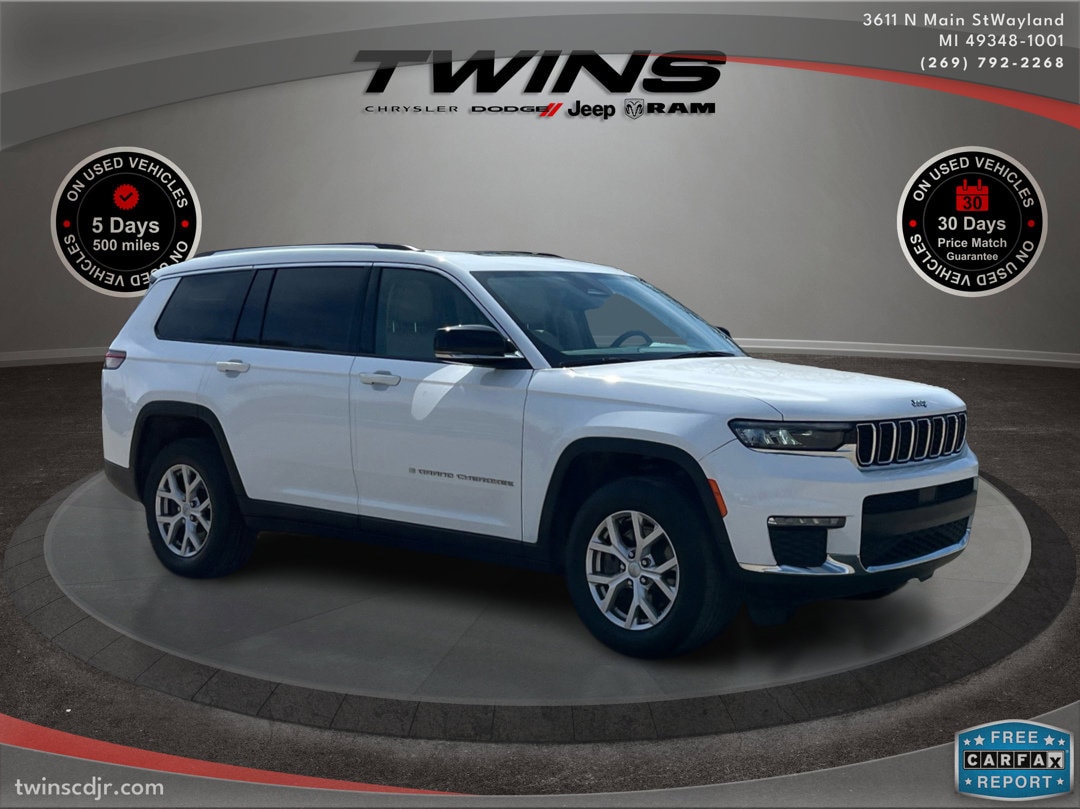 Used 2021 Jeep Grand Cherokee L Limited with VIN 1C4RJKBG8M8154067 for sale in Wayland, MI