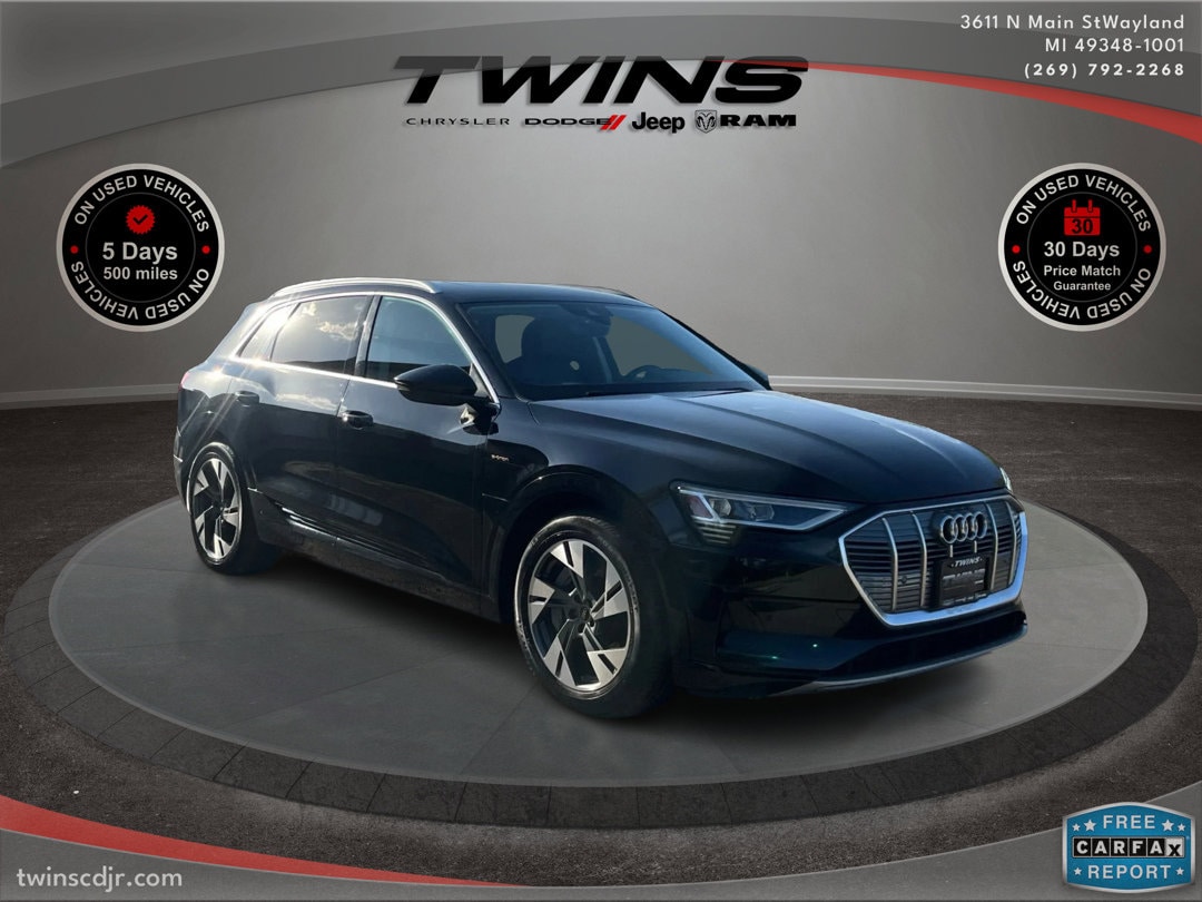 Used 2021 Audi e-tron Premium with VIN WA1AAAGE1MB025504 for sale in Wayland, MI