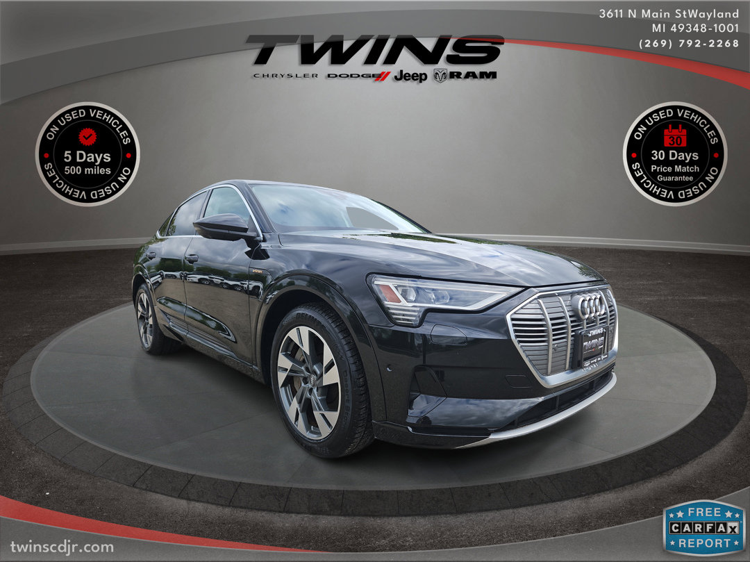 Used 2020 Audi e-tron Sportback Premium Plus with VIN WA12ABGE2LB035578 for sale in Wayland, MI