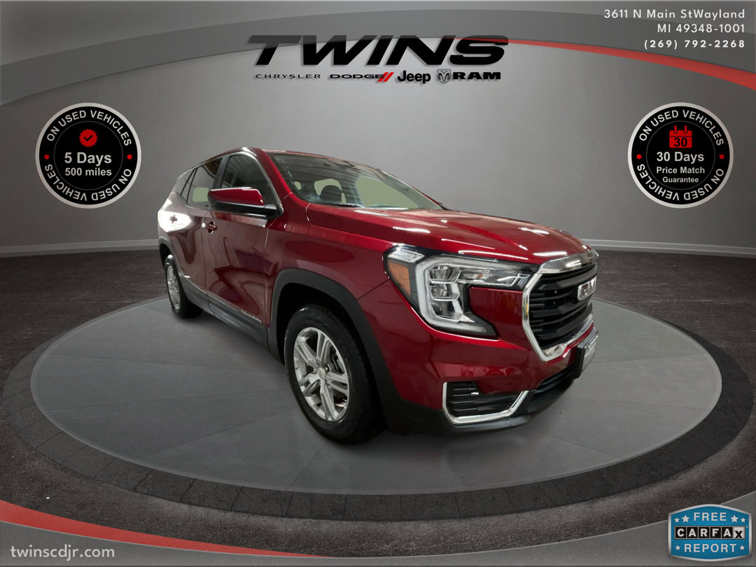 Used 2023 GMC Terrain SLE with VIN 3GKALTEGXPL203708 for sale in Wayland, MI