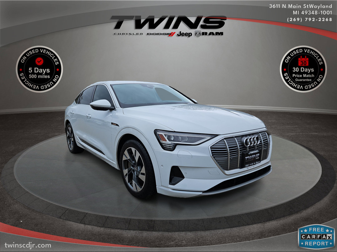 Used 2020 Audi e-tron Sportback Premium Plus with VIN WA12ABGE0LB033019 for sale in Wayland, MI