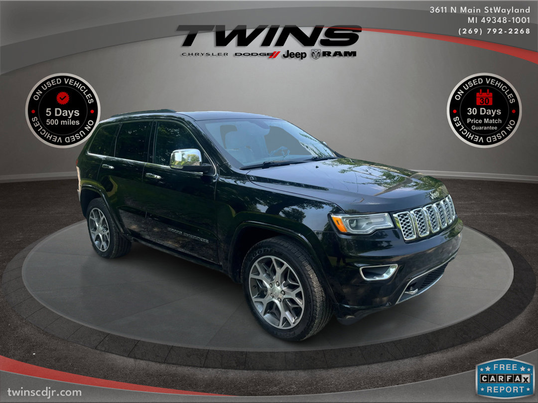 Used 2020 Jeep Grand Cherokee Overland with VIN 1C4RJECG5LC213040 for sale in Wayland, MI