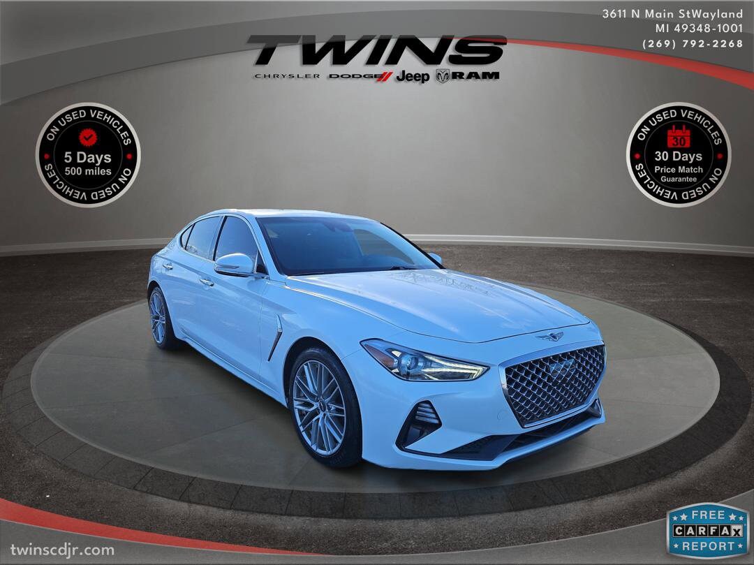 Used 2021 GENESIS G70 Standard with VIN KMTG64LA9MU067186 for sale in Wayland, MI