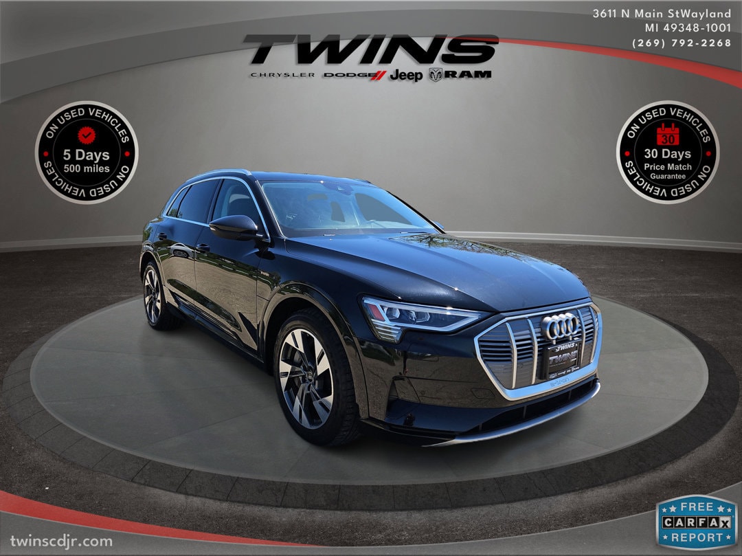 Used 2021 Audi e-tron Premium with VIN WA1AAAGE7MB013258 for sale in Wayland, MI