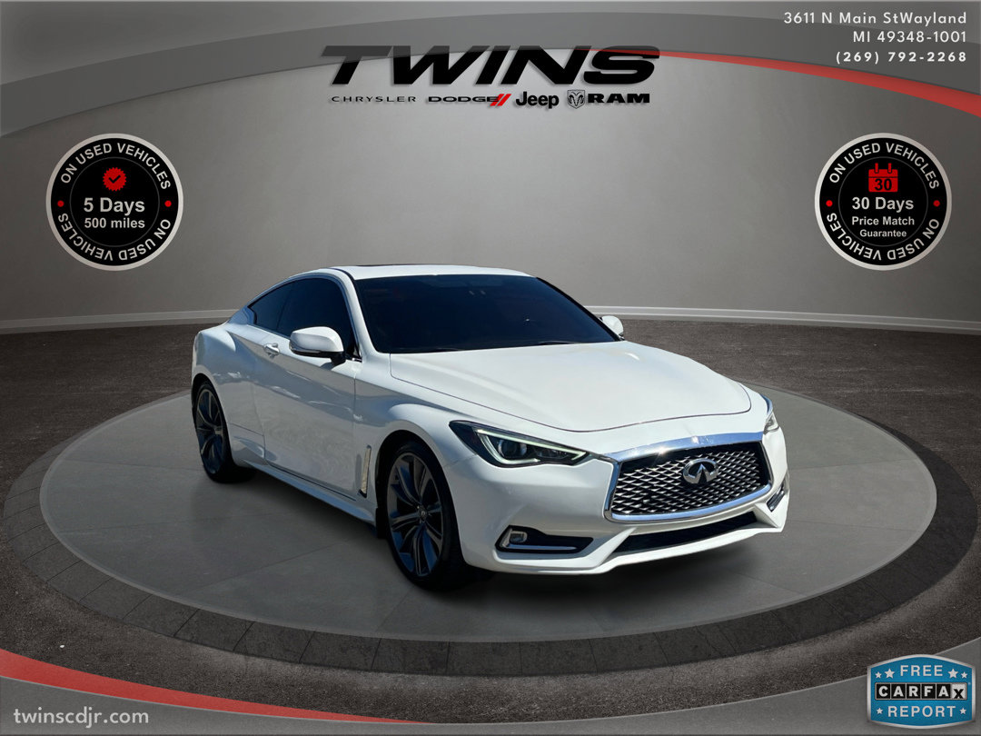 Used 2017 INFINITI Q60 Coupe Premium with VIN JN1CV7EL1HM320543 for sale in Wayland, MI