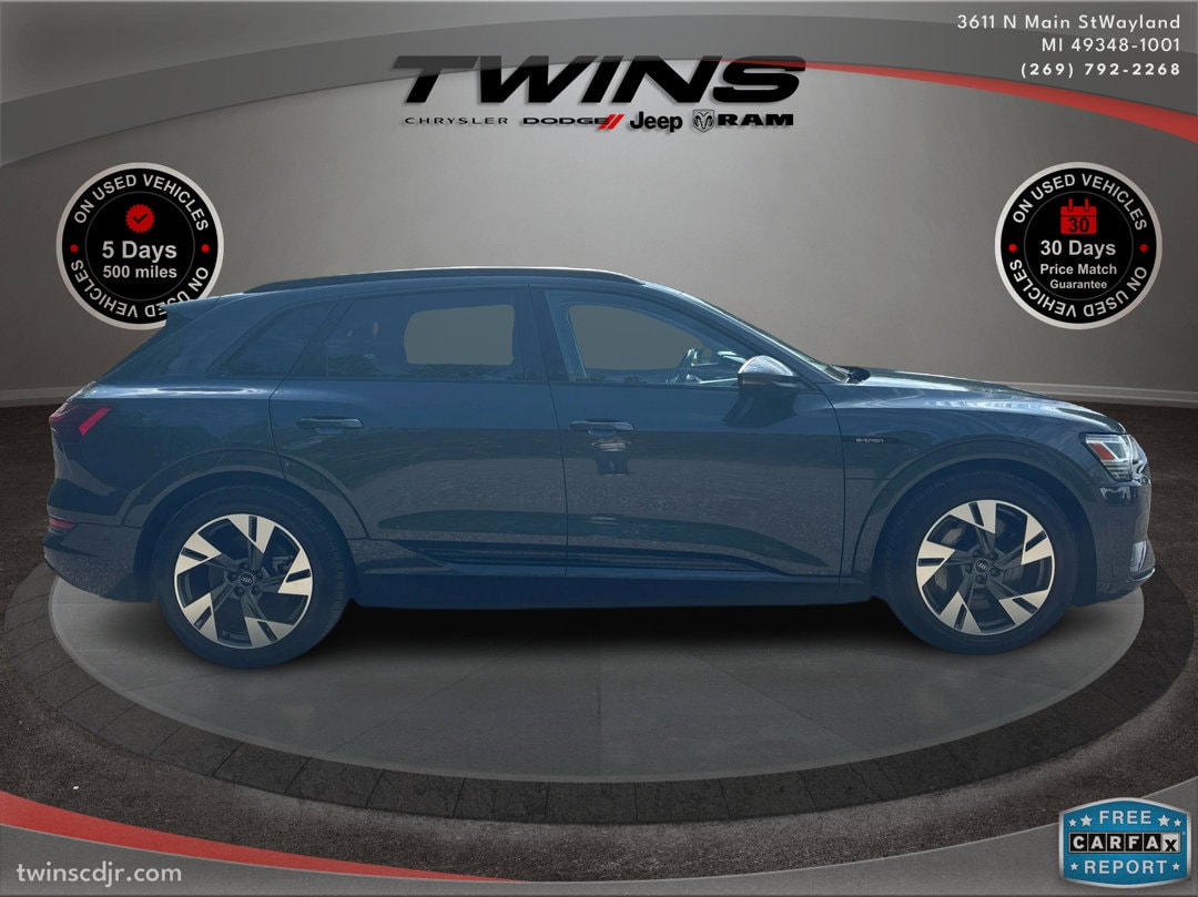 Used 2021 Audi e-tron Premium with VIN WA1AAAGEXMB013402 for sale in Wayland, MI