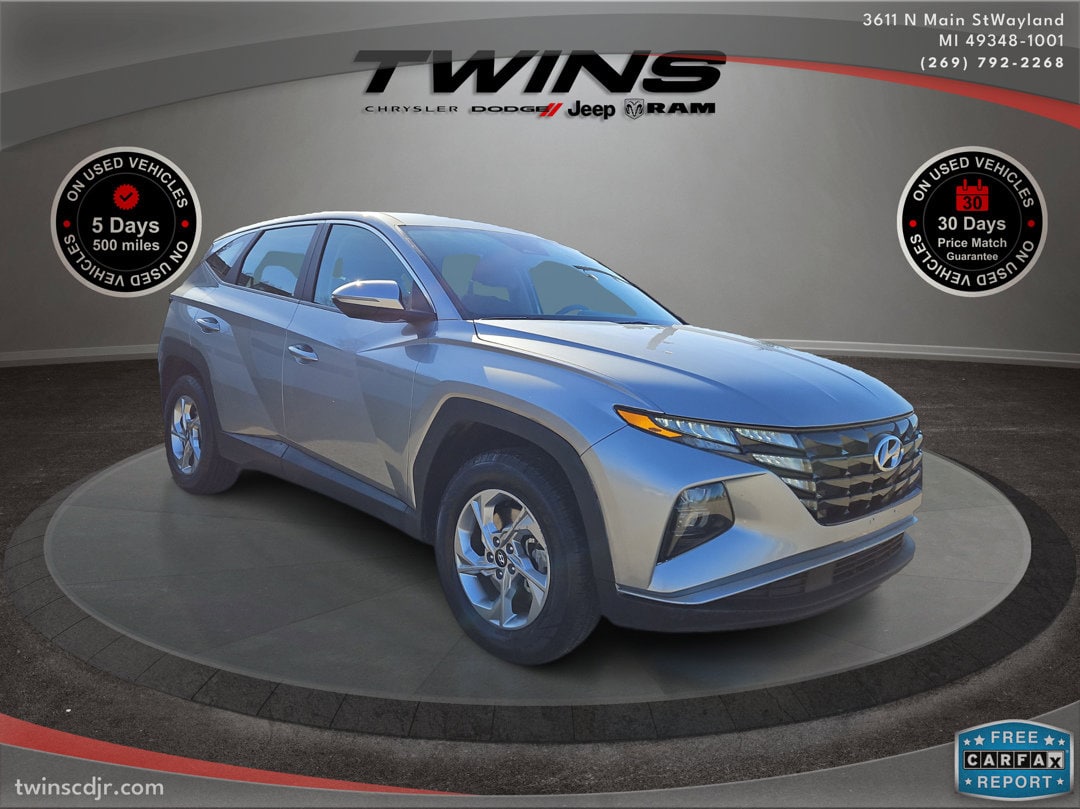 Used 2022 Hyundai Tucson SE with VIN 5NMJACAE4NH063798 for sale in Wayland, MI