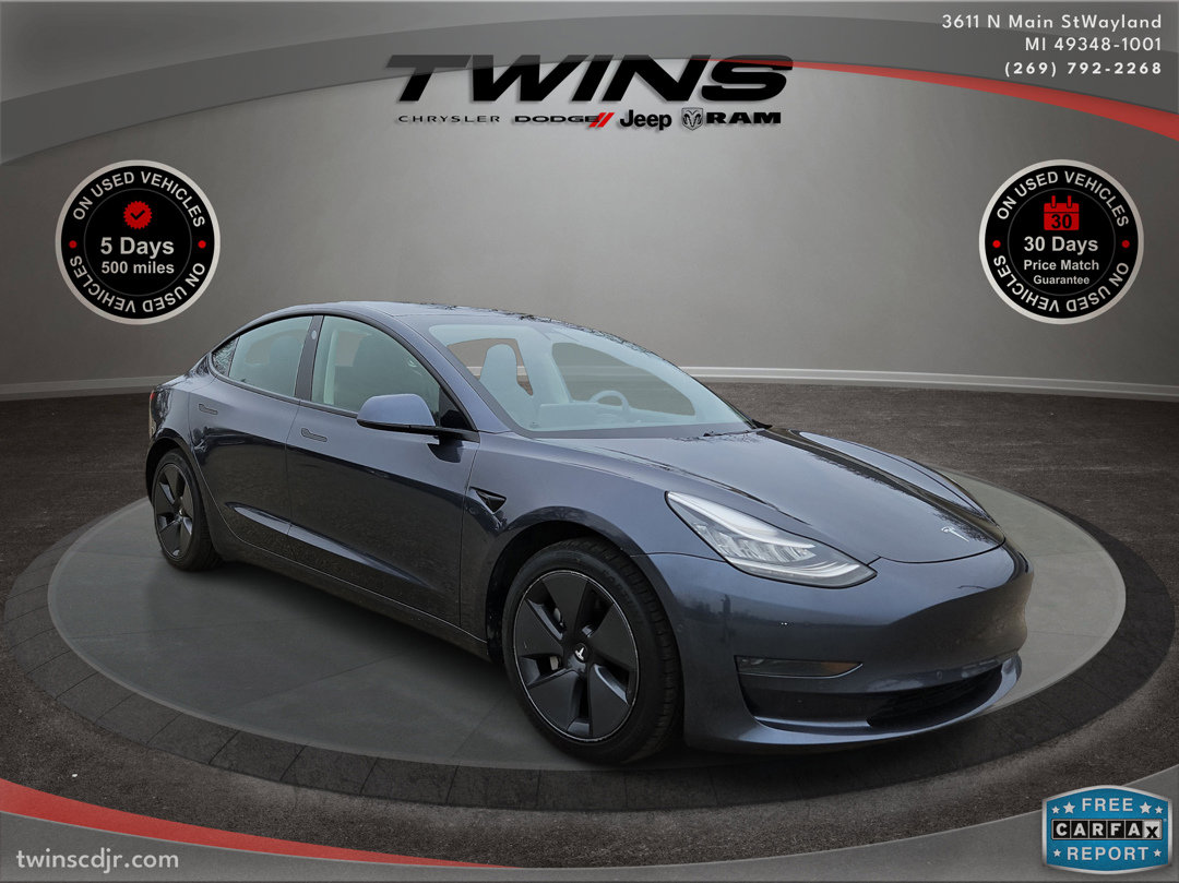 Used 2021 Tesla Model 3 Base with VIN 5YJ3E1EA3MF852436 for sale in Wayland, MI