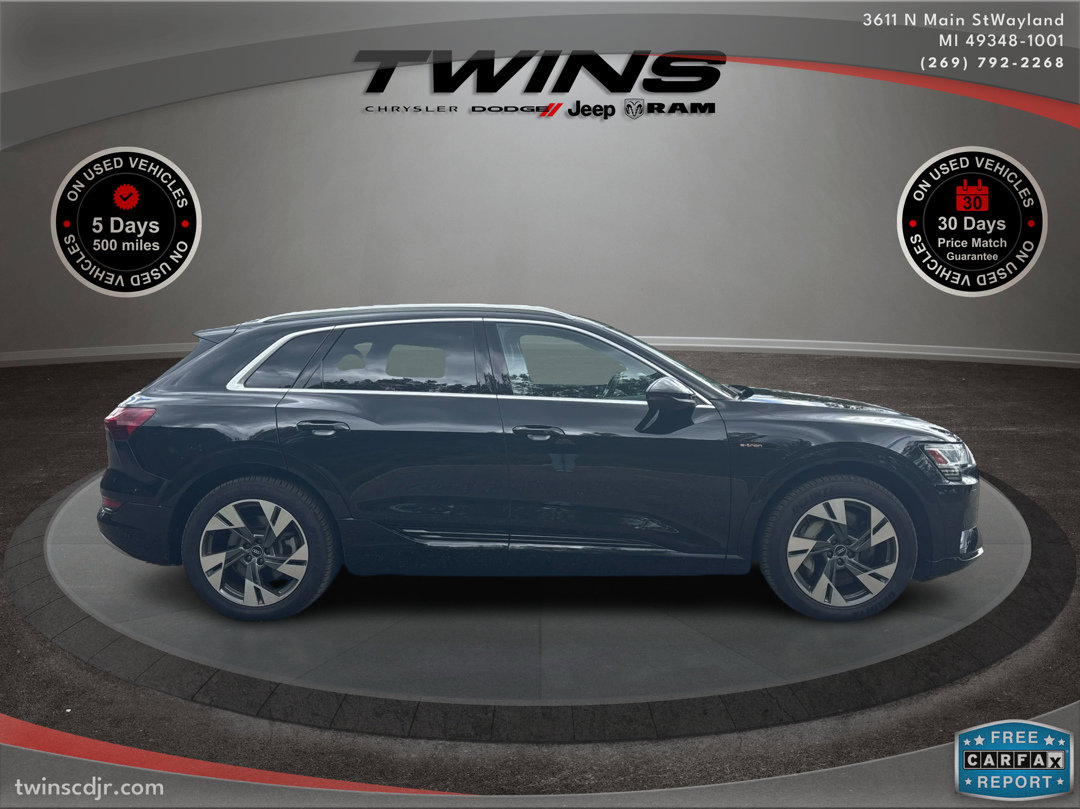 Used 2021 Audi e-tron Premium with VIN WA1AAAGE6MB013395 for sale in Wayland, MI