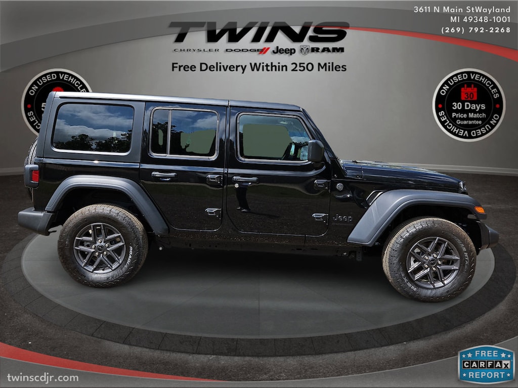 New 2024 Jeep Wrangler 4-DOOR SPORT S Sport Utility