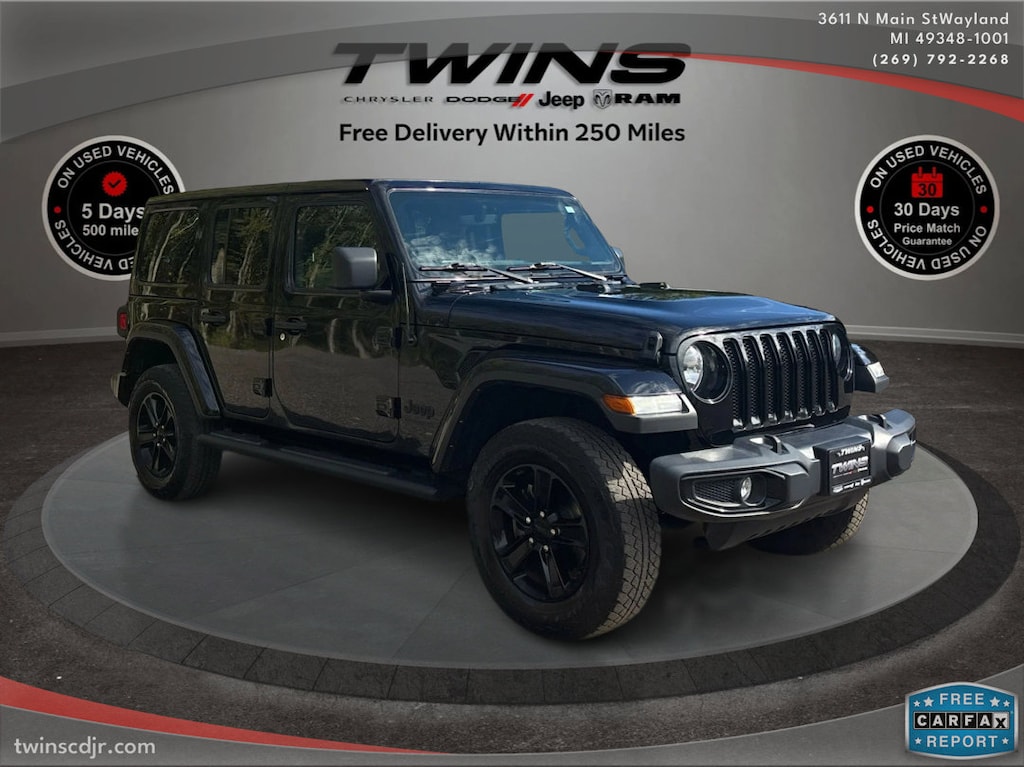 Used 2021 Jeep Wrangler Unlimited Sahara Altitude Unlimited Sahara Altitude 4x4