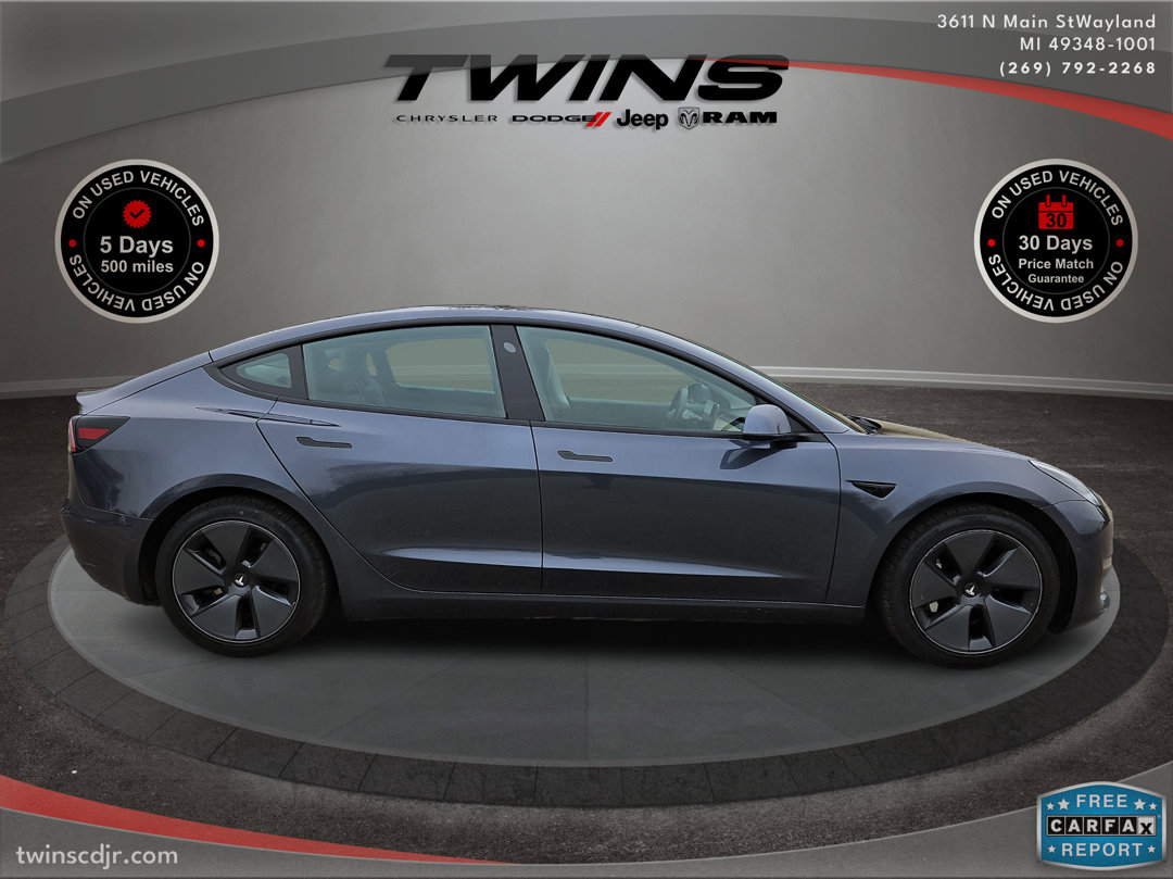 Used 2021 Tesla Model 3 Base with VIN 5YJ3E1EA3MF852436 for sale in Wayland, MI