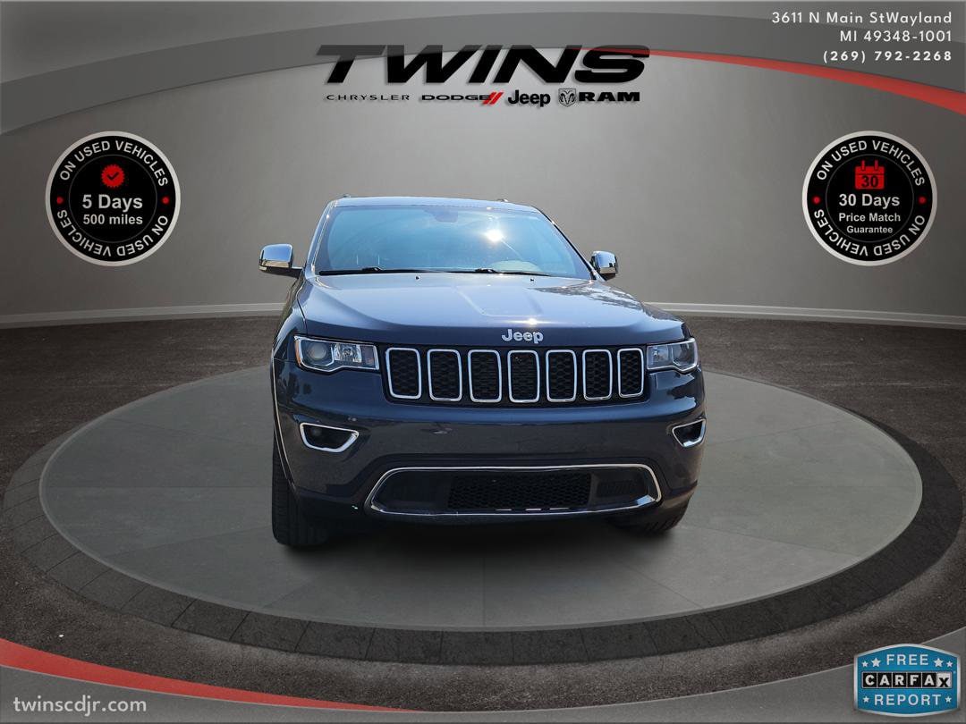 Used 2021 Jeep Grand Cherokee Limited with VIN 1C4RJFBG0MC537022 for sale in Wayland, MI