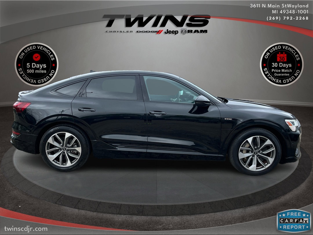 Used 2021 Audi e-tron Sportback Premium Plus with VIN WA12AAGE2MB028433 for sale in Wayland, MI