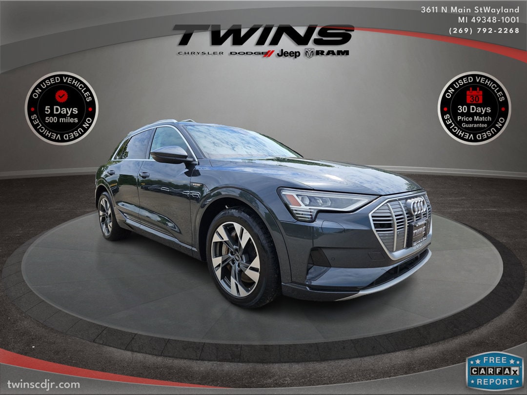 Used 2021 Audi e-tron Premium with VIN WA1AAAGE1MB013658 for sale in Wayland, MI