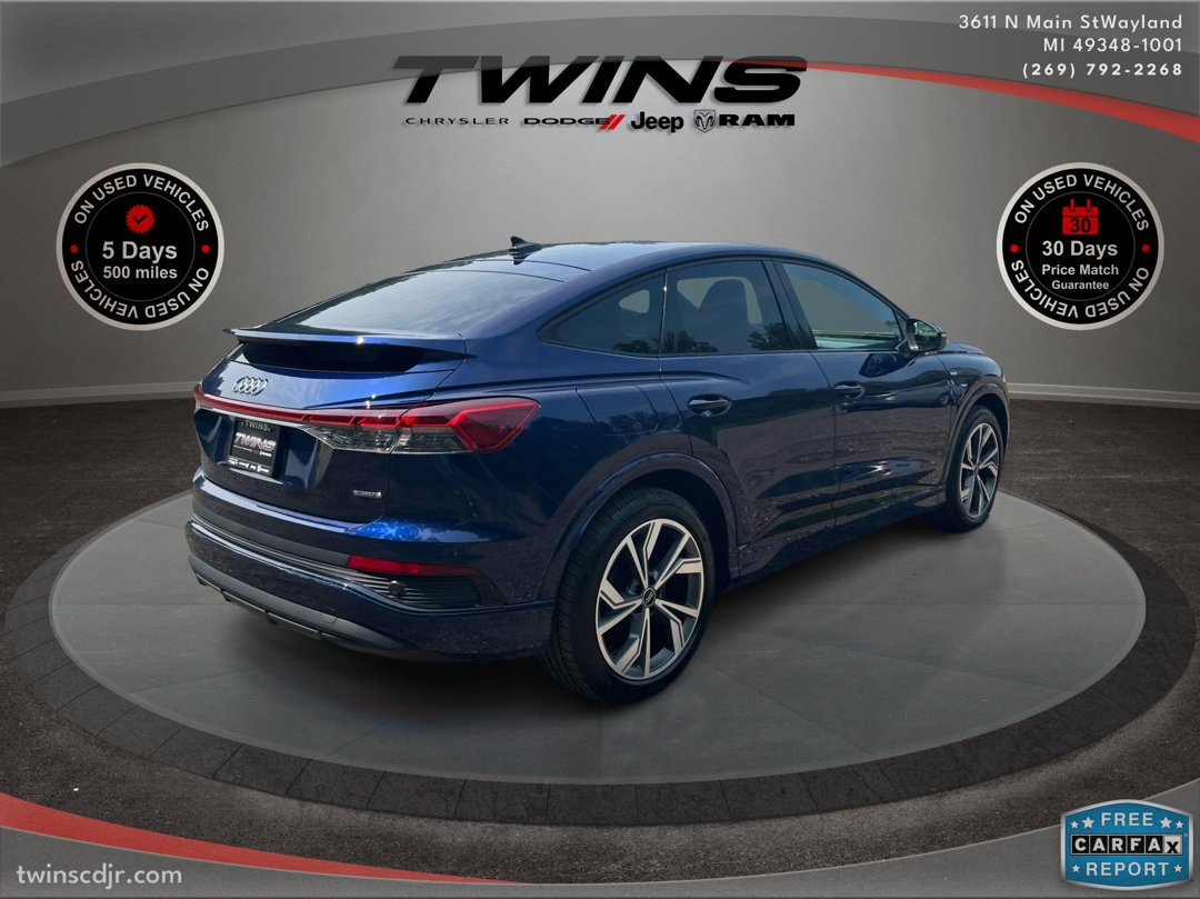 Used 2025 Audi Q4 Sportback e-tron Premium Plus with VIN WA13UBFZXSP020943 for sale in Wayland, MI