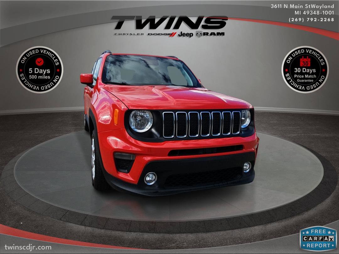 Used 2020 Jeep Renegade Latitude with VIN ZACNJBBB2LPL29825 for sale in Wayland, MI