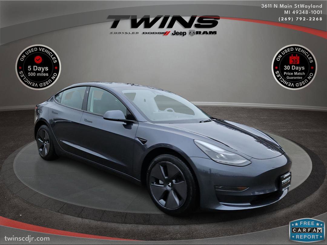 Used 2023 Tesla Model 3 Base with VIN 5YJ3E1EA1PF618591 for sale in Wayland, MI