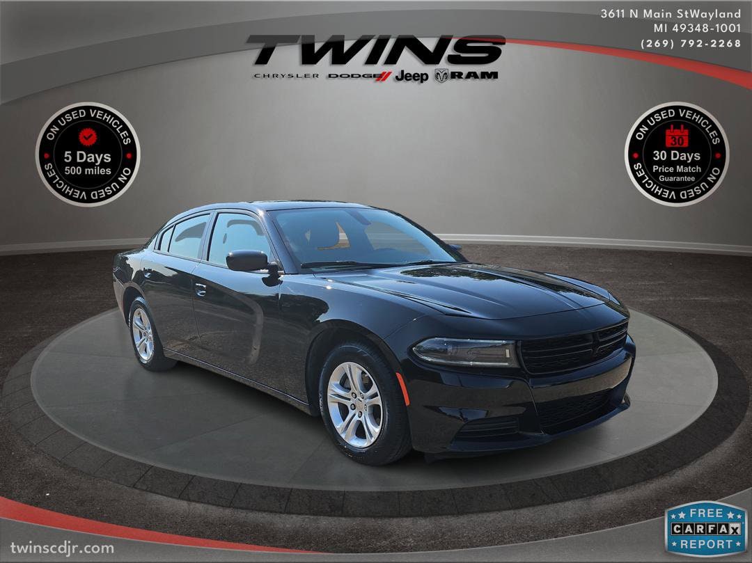 Used 2022 Dodge Charger SXT with VIN 2C3CDXBG1NH161095 for sale in Wayland, MI