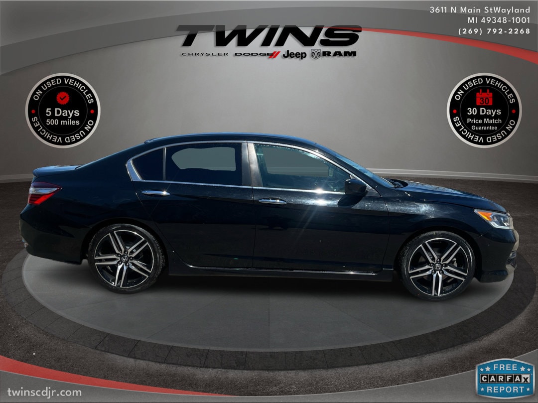 Used 2016 Honda Accord Sport with VIN 1HGCR2F56GA037464 for sale in Wayland, MI