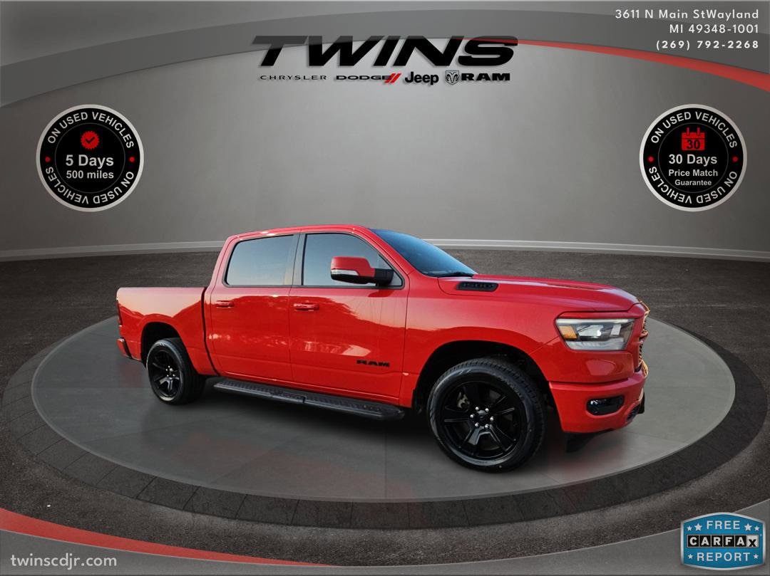 Used 2022 RAM Ram 1500 Sport with VIN 1C6SRFVT3NN196344 for sale in Wayland, MI