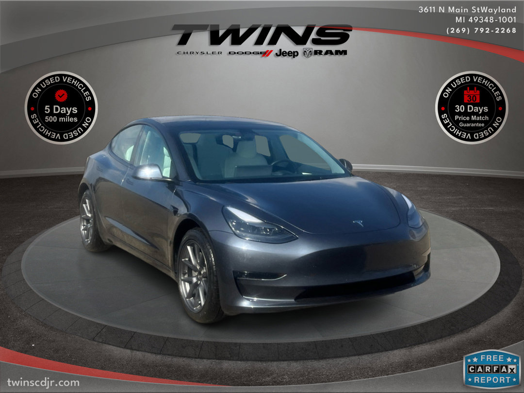 Used 2023 Tesla Model 3 Base with VIN 5YJ3E1EA5PF502830 for sale in Wayland, MI