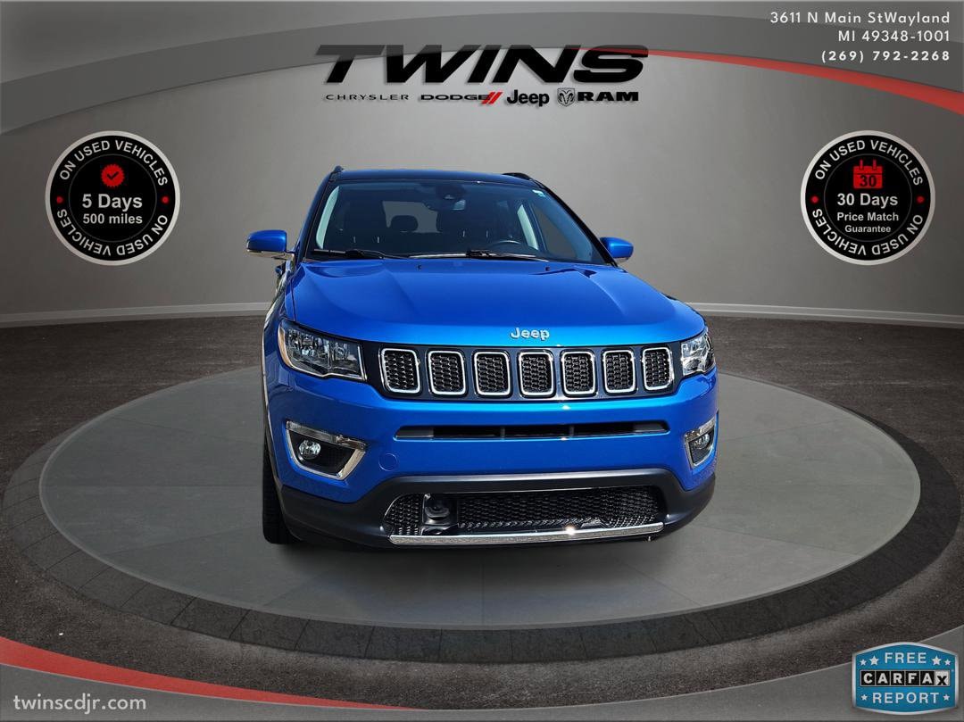 Used 2021 Jeep Compass Limited with VIN 3C4NJDCB2MT525514 for sale in Wayland, MI