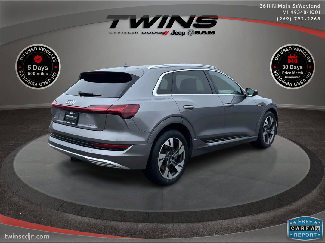 Used 2021 Audi e-tron Premium with VIN WA1AAAGE3MB019414 for sale in Wayland, MI