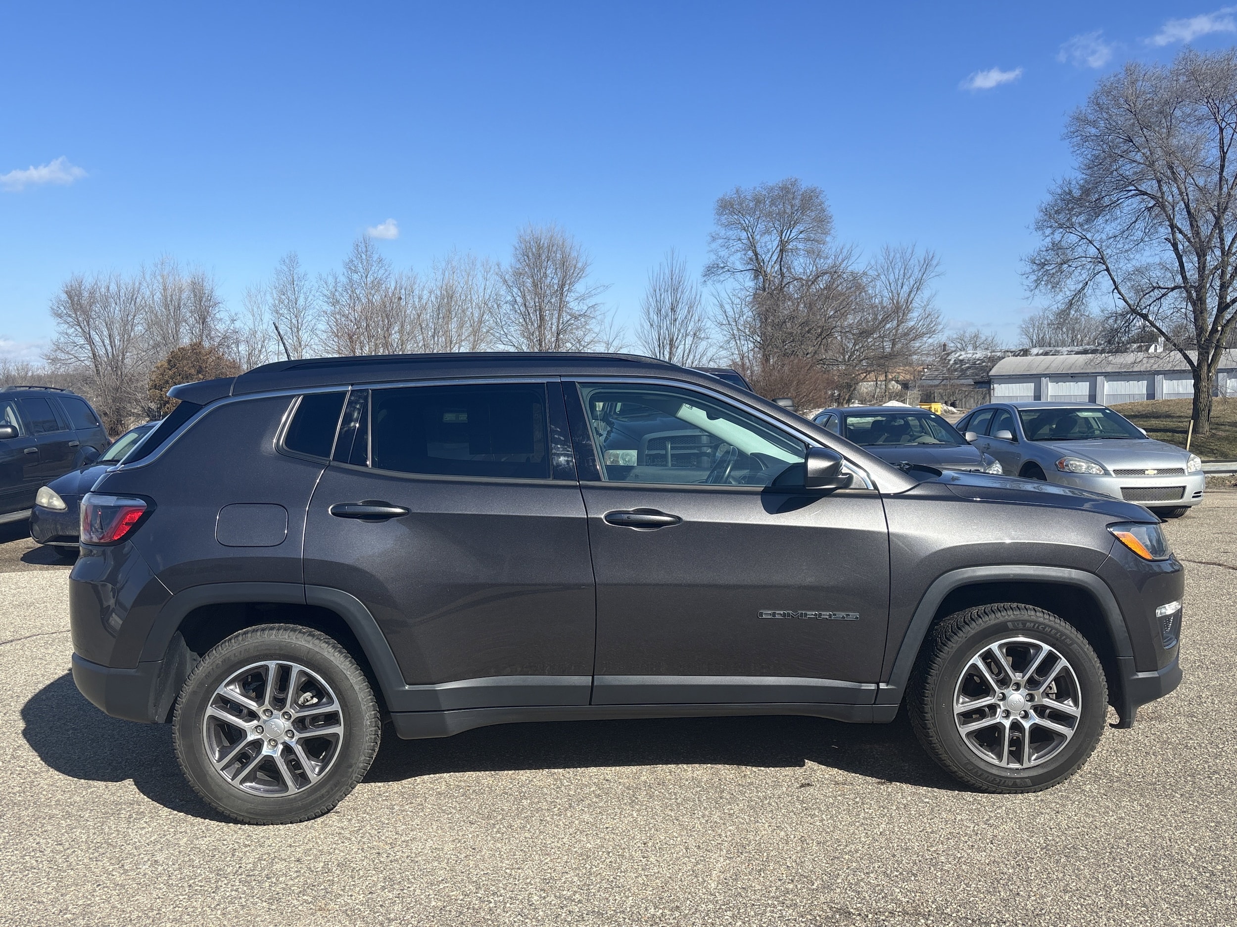 Used 2020 Jeep Compass Sun & Safety with VIN 3C4NJDBB8LT217876 for sale in Wayland, MI