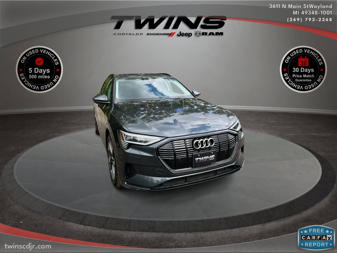 Used 2021 Audi e-tron Premium with VIN WA1AAAGE2MB013412 for sale in Wayland, MI