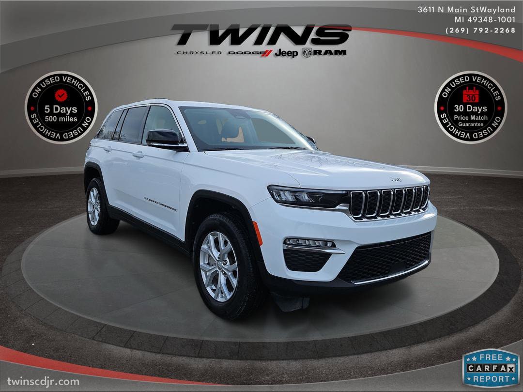 Used 2023 Jeep Grand Cherokee Limited with VIN 1C4RJHBG3PC562089 for sale in Wayland, MI