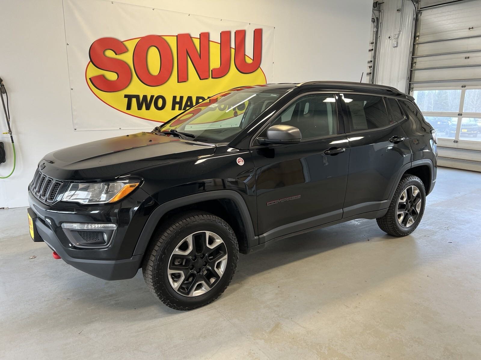 Certified 2018 Jeep Compass Trailhawk with VIN 3C4NJDDB4JT234846 for sale in Two Harbors, Minnesota