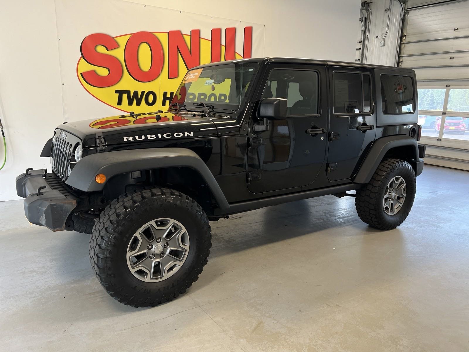 Certified 2017 Jeep Wrangler Unlimited Rubicon with VIN 1C4BJWFG2HL592332 for sale in Two Harbors, MN