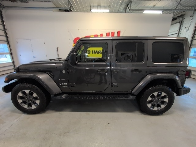 Used 2021 Jeep Wrangler Unlimited Sahara with VIN 1C4HJXEG3MW863005 for sale in Two Harbors, Minnesota