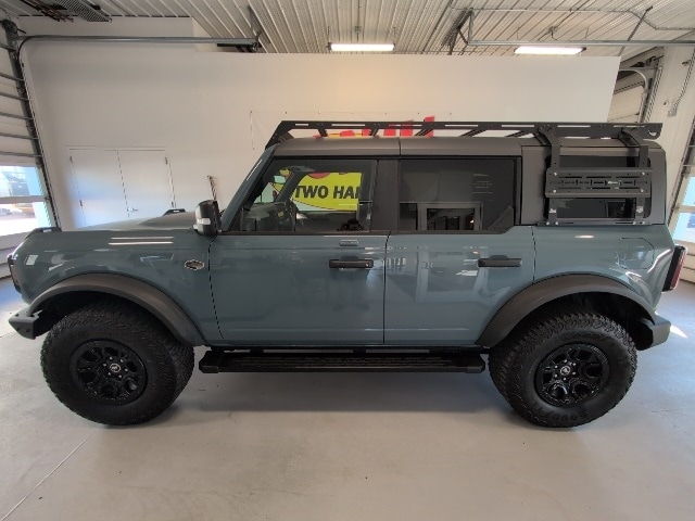 Certified 2022 Ford Bronco 4-Door Wildtrak with VIN 1FMEE5DP5NLB32457 for sale in Two Harbors, Minnesota