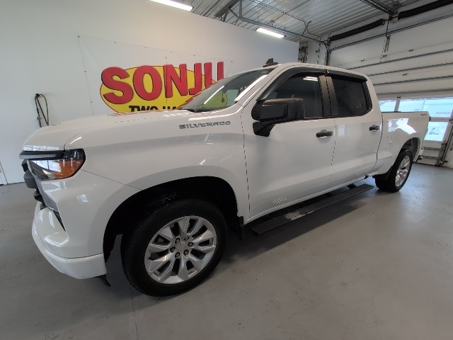 Certified 2023 Chevrolet Silverado 1500 Custom with VIN 1GCPDBEK8PZ134396 for sale in Two Harbors, Minnesota