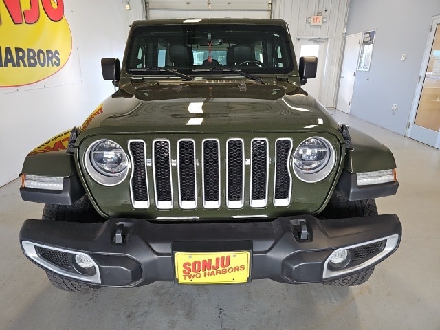 Used 2021 Jeep Wrangler Unlimited Sahara with VIN 1C4HJXEG1MW689094 for sale in Two Harbors, Minnesota