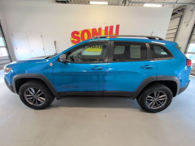 Certified 2021 Jeep Cherokee Trailhawk with VIN 1C4PJMBXXMD140102 for sale in Two Harbors, Minnesota