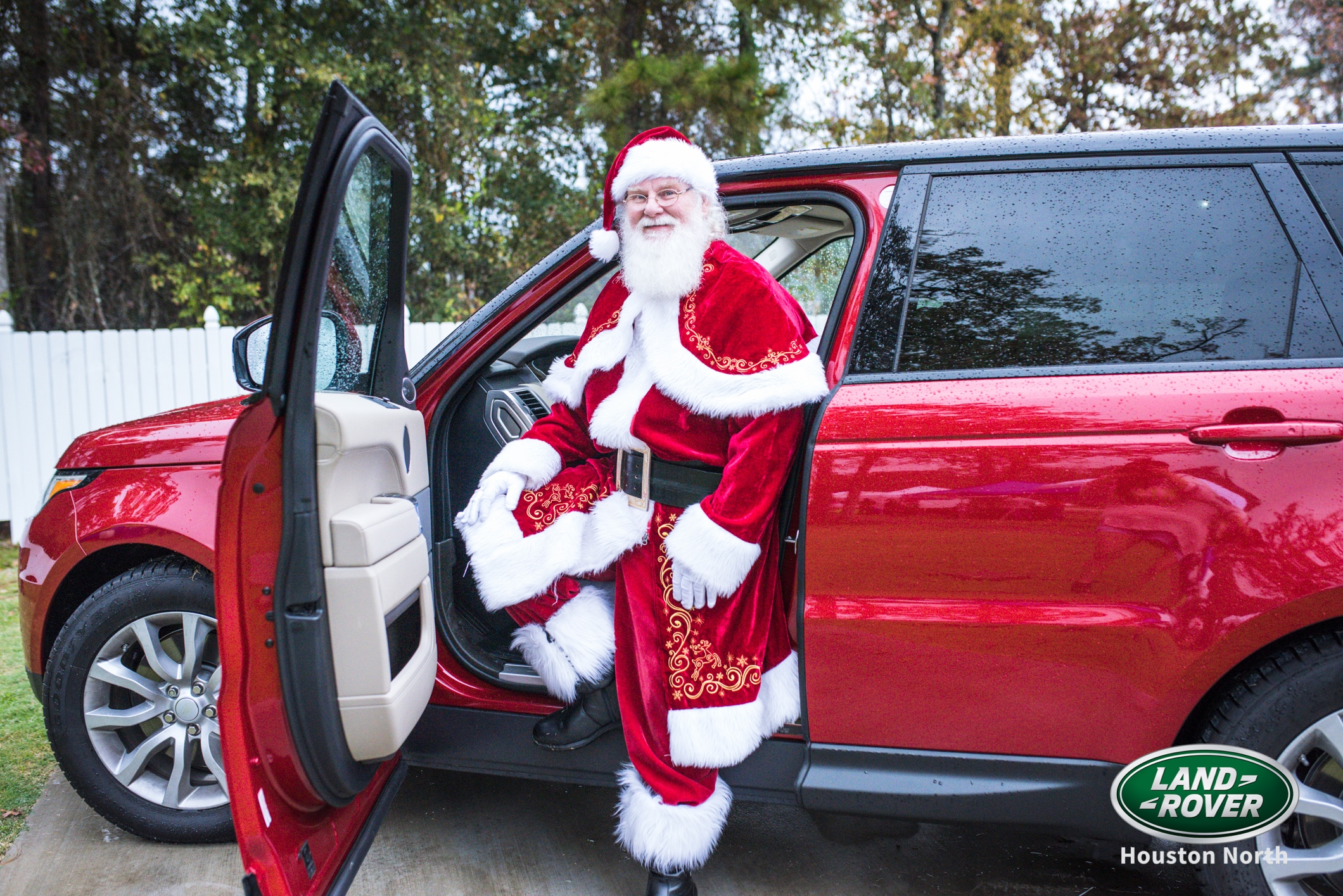 Woodlands Texas Santa Land Rover Houston North